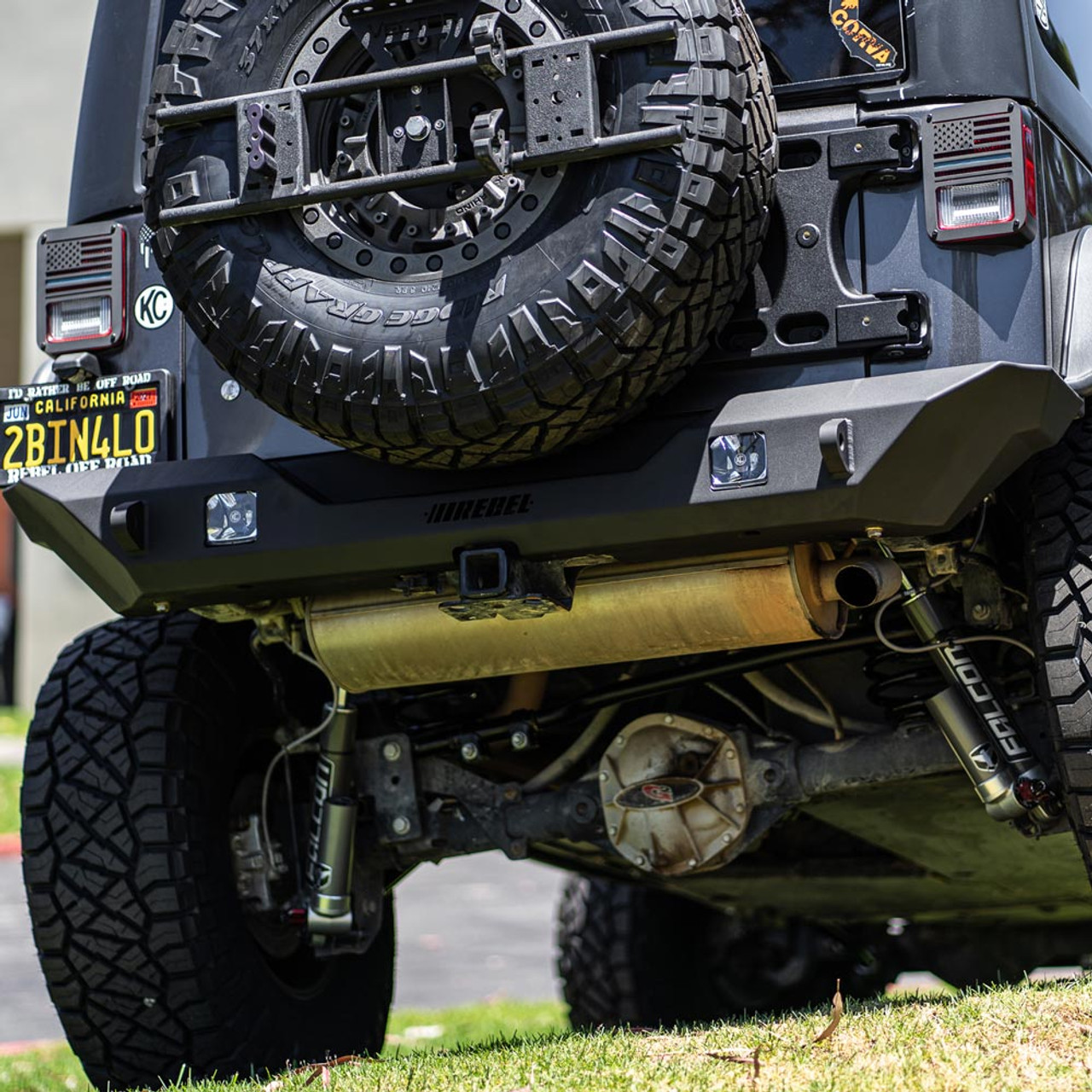 パーツ REBEL OFFROAD SUMMIT SERIES REAR BUMPER Rebel Off Road Summit Series Rear Bumper - 07-18 Jeep