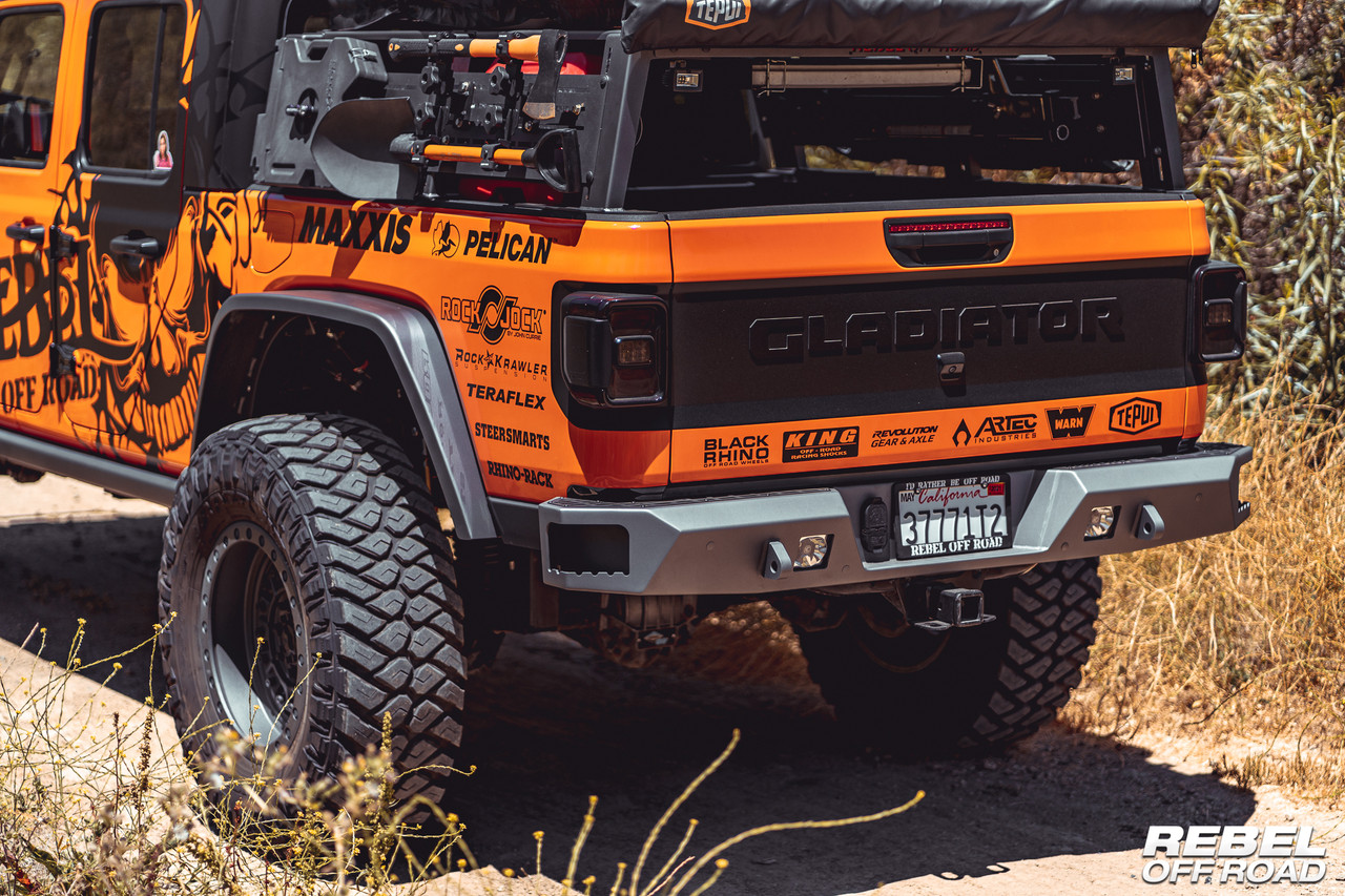 パーツ REBEL OFFROAD SUMMIT SERIES REAR BUMPER Rebel Off Road Summit Series Rear Bumper- Jeep JL