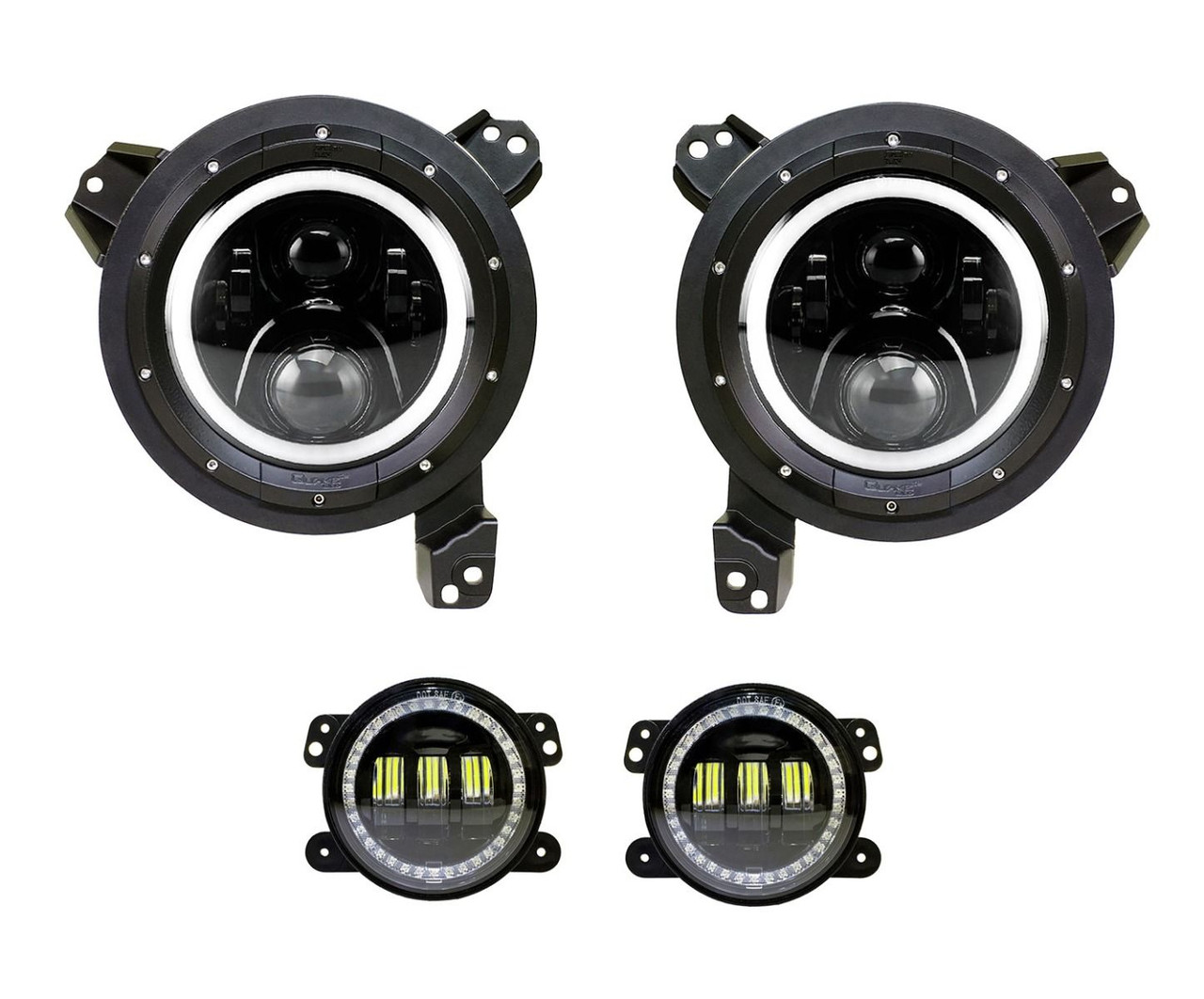 Quake LED Jeep Wrangler JL/Gladiator White DRL Halo/Amber Quake LED Jeep Wrangler JL/Gladiator White DRL Halo/Amber