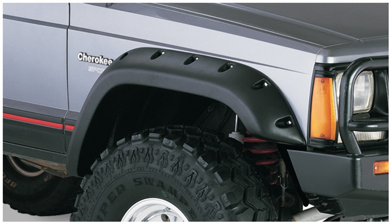 JEEP CUT-OUT FENDER FLARE - SET OF 4 - OE MATTE BLACK - 10911-07