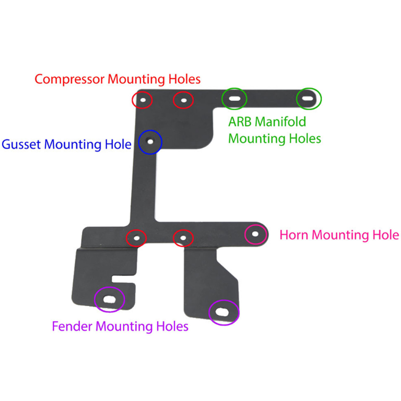 Grimm Offroad Jeep JK/JKU ARB Twin Compressor Mounting Bracket Kit