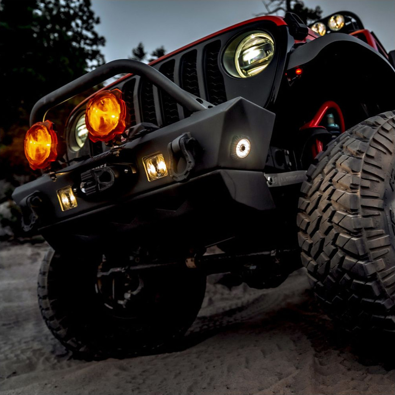 KC HiLiTES Cyclone V2 LED Rock Light 6 Light System, 5W