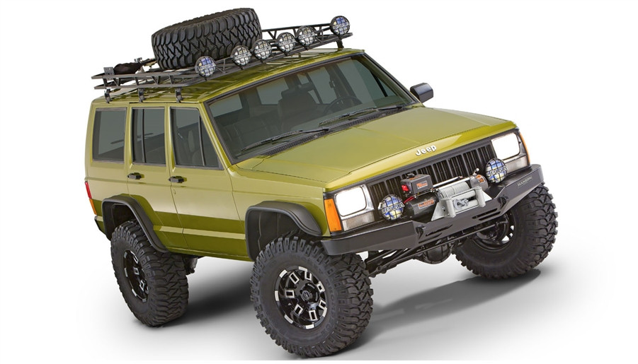 JEEP FLAT STYLE FENDER FLARE - SET OF 4 - OE MATTE BLACK - 10922