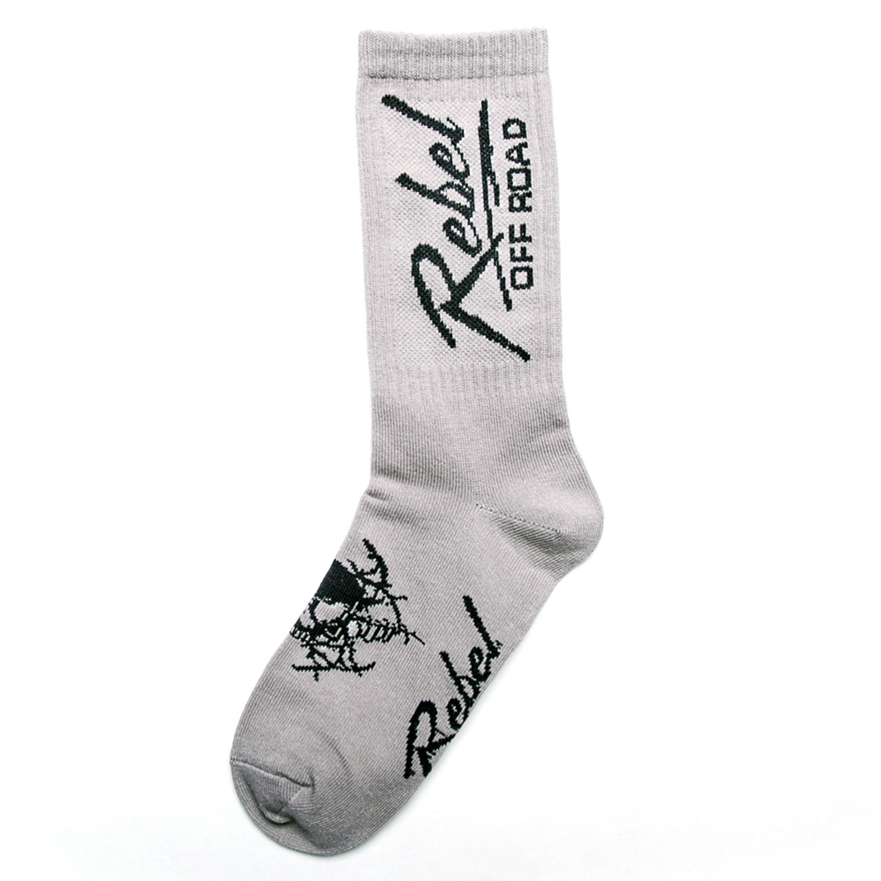 Rebel Off Road All-Terrain Women's Socks, Gray, Miami Logo