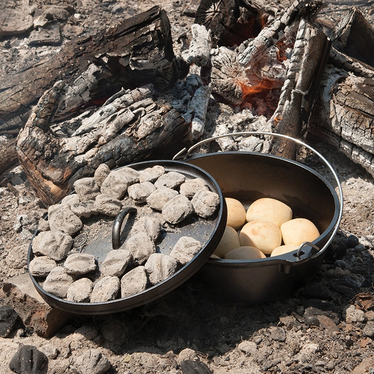 12 Inch / 6 Quart Boy Scout Camp Dutch Oven Lodge - New Kitchen Store