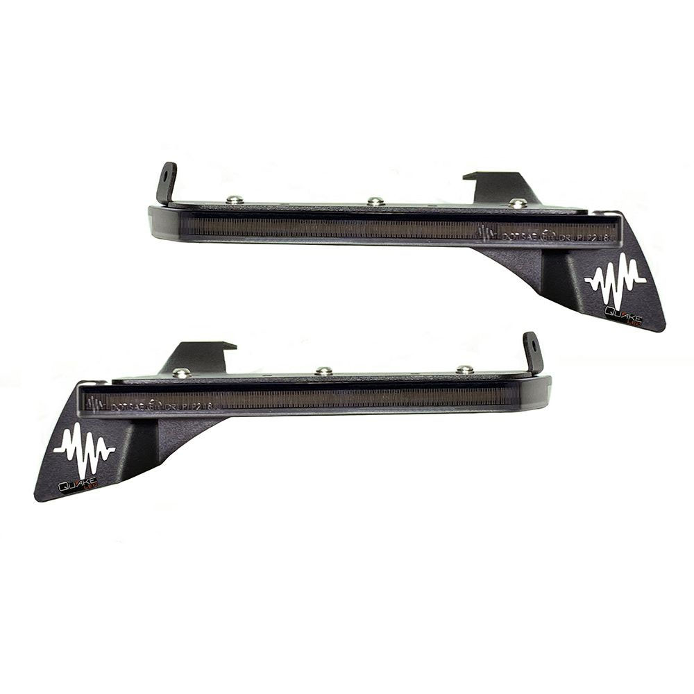 Quake LED Smoked DRL Fender Chop Kit, Jeep Wrangler JL/Gladiator JT