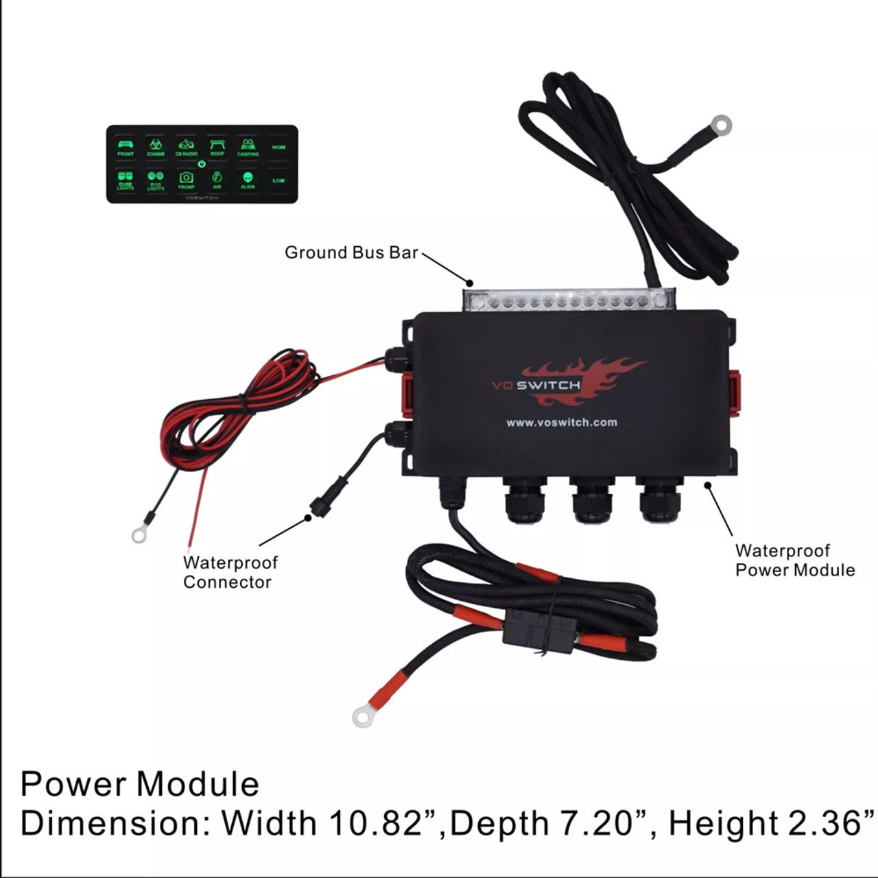 Voswitch Universal 12 Gang Programmable Switch Panel