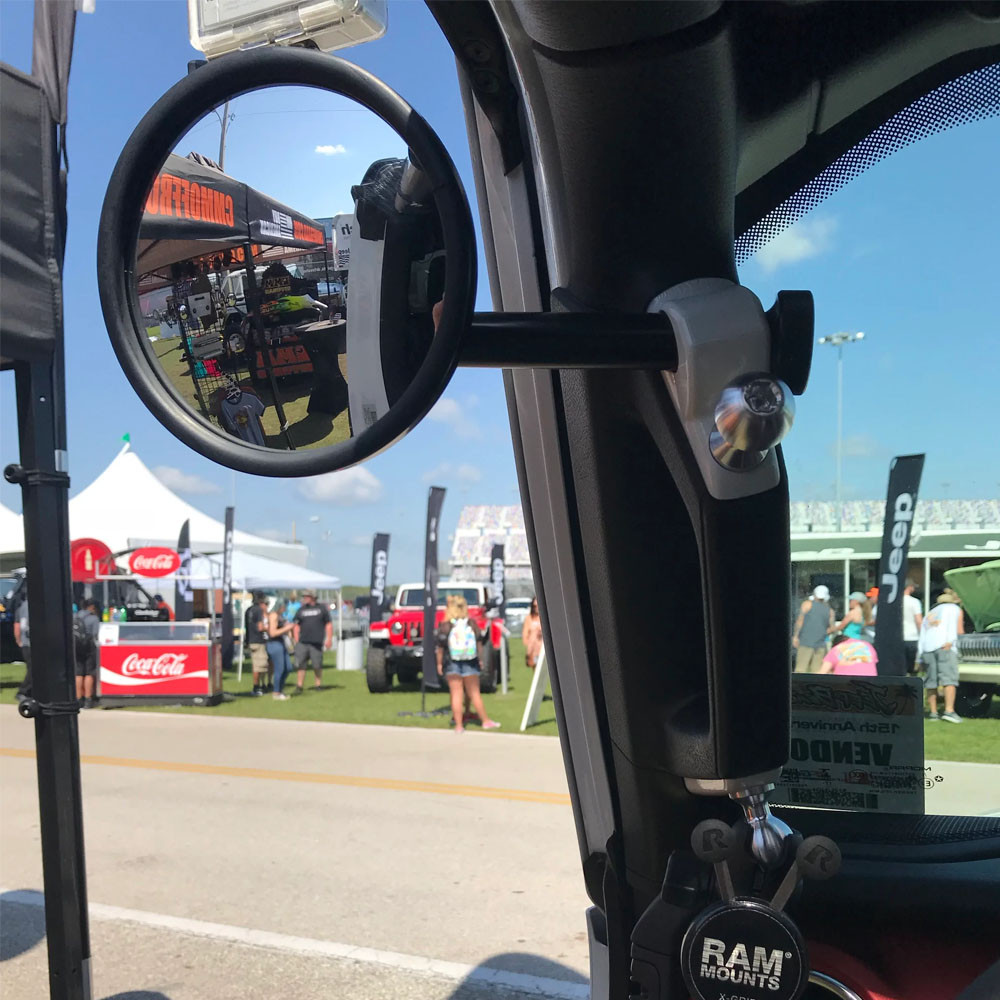 CMM Off Road A Pillar Side Mirrors & Base Mount, JT Gladiator, JL