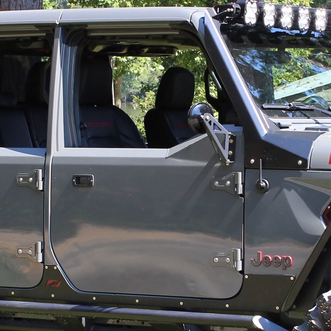 Motobilt Aluminum Front Half Doors, Jeep Wrangler JL/Gladiator JT