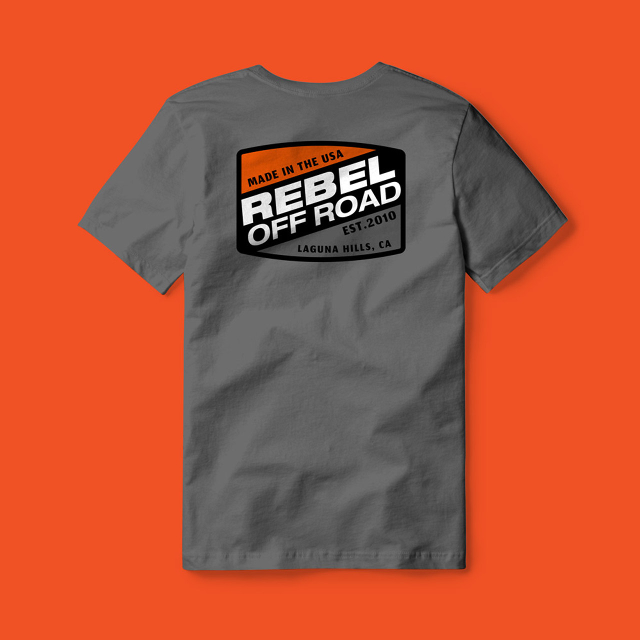 Mail Verhandeling Voorlopige naam Made In The USA, Gray, Rebel Off Road T-Shirt