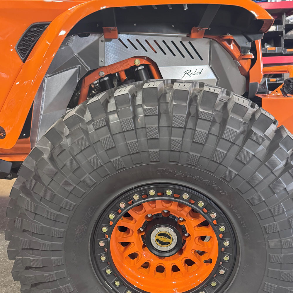 Aluminum Inner Fender Liners for Recon Coilover Kits, Jeep