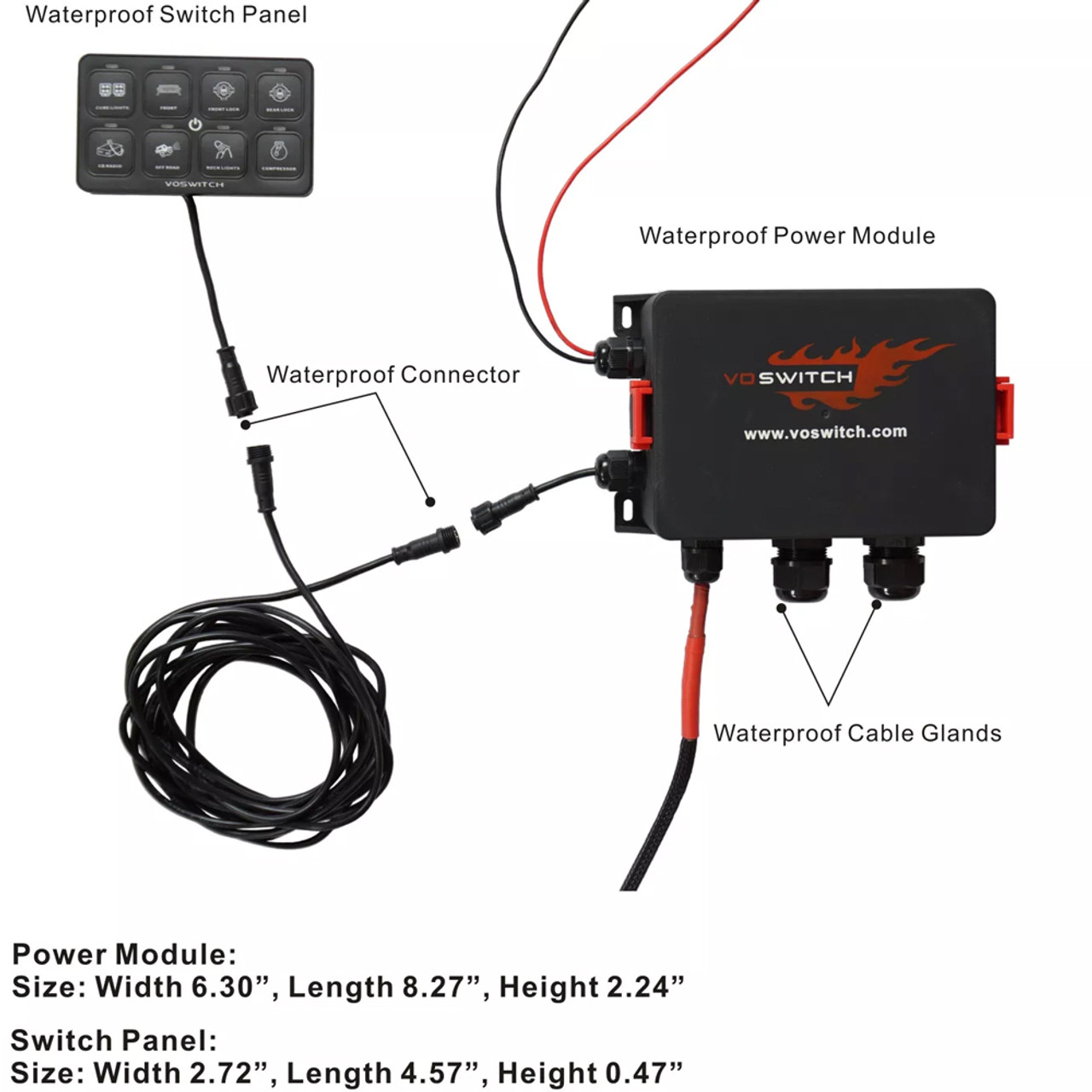 Voswitch Tacoma Switch Lower Dash Switch Panel