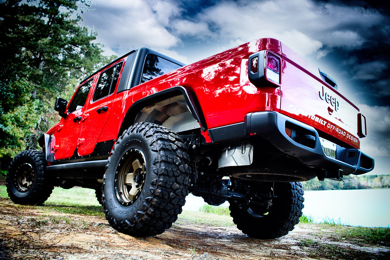 Armour Style Rear Fender Flares For 2020-2025 Jeep Gladiator JT - Ultr - LandShaker 4x4 Armour Style Rear Fender Flares For 2020-2025 Jeep Gladiator JT - Ultr - LandShaker 4x4