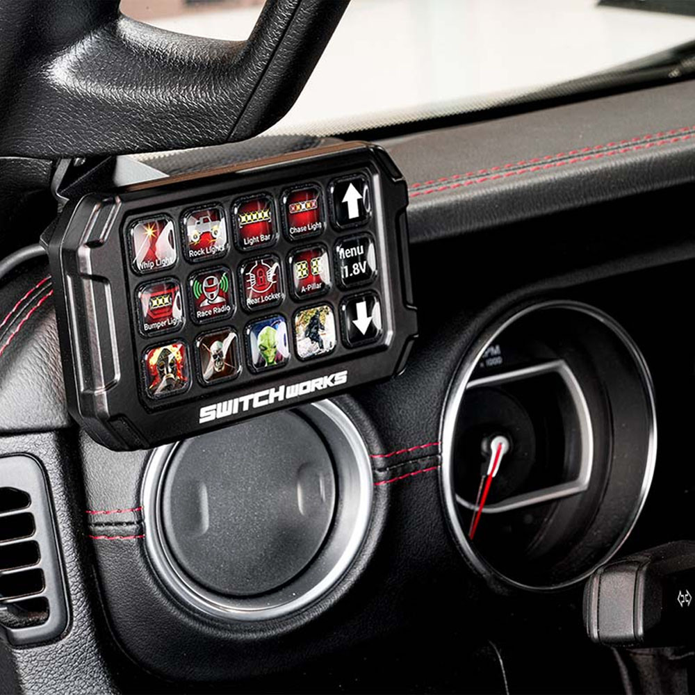 18+ Jeep JT Gladiator/JL Wrangler Switch Works Alpha 12 Mounting