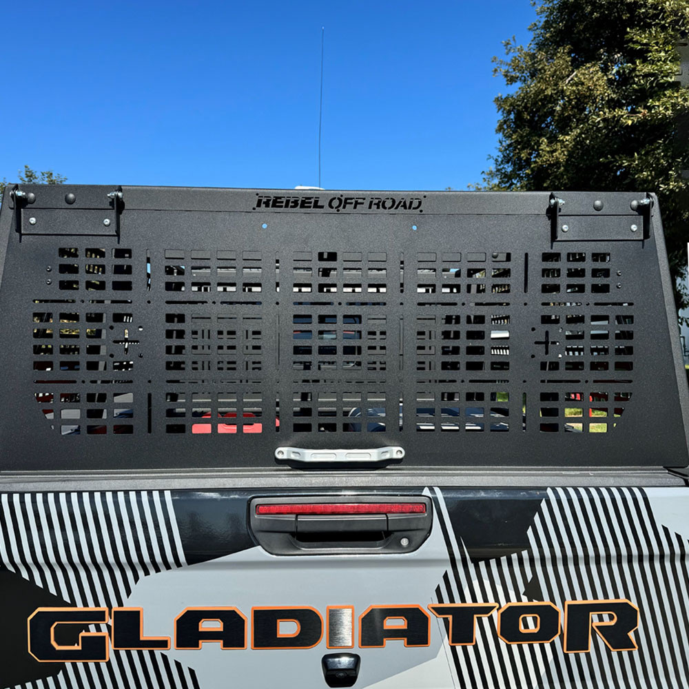 Jeep Gladiator JT XPLOR Bed Rack Full Height Rear Hatch Molle Panel 2.0 ...