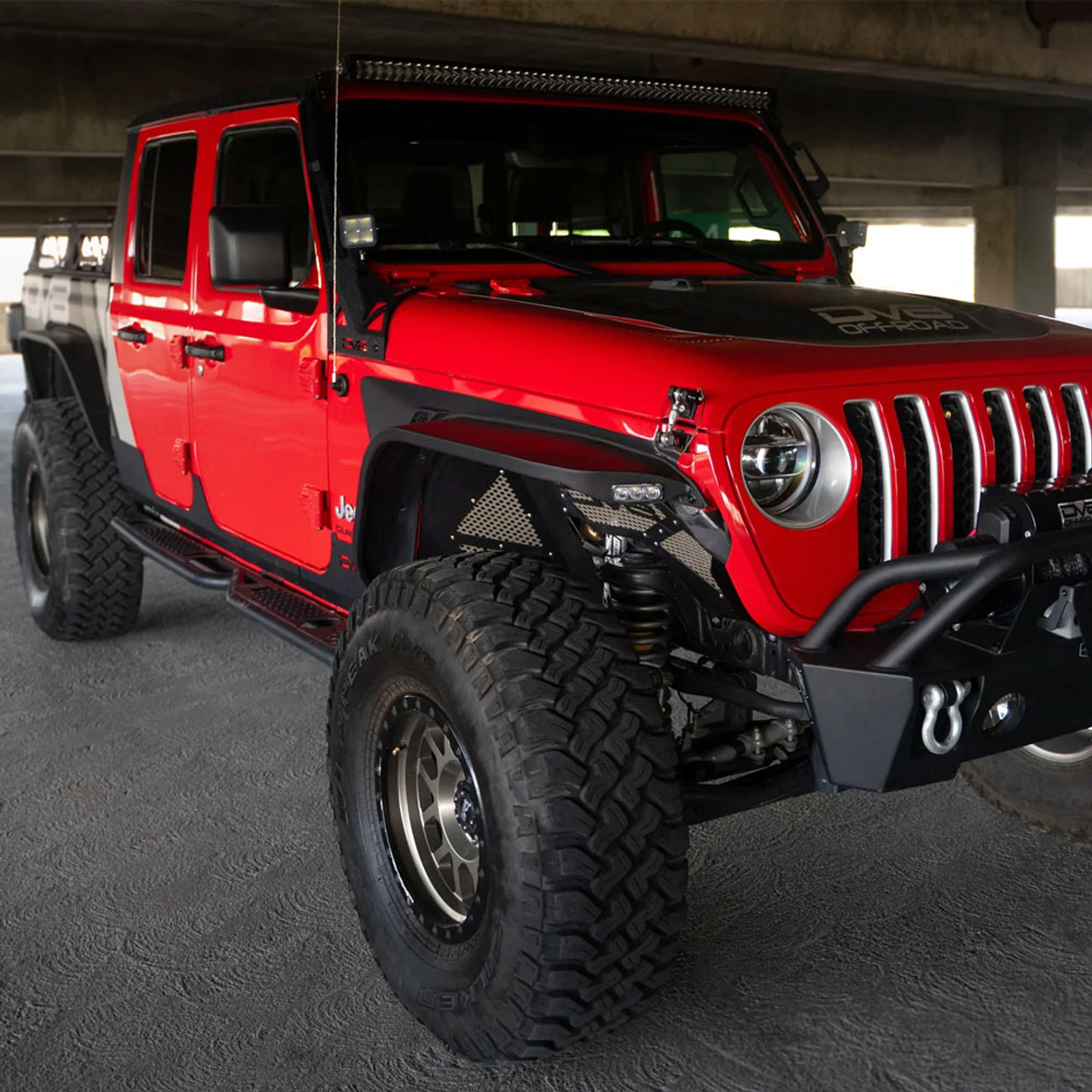 【新品】Jeep Gladiator JTハイフェンダー用 4本セット DV8 Slim Fender Flares (Set of 4), Jeep Gladiator JT Gladiator