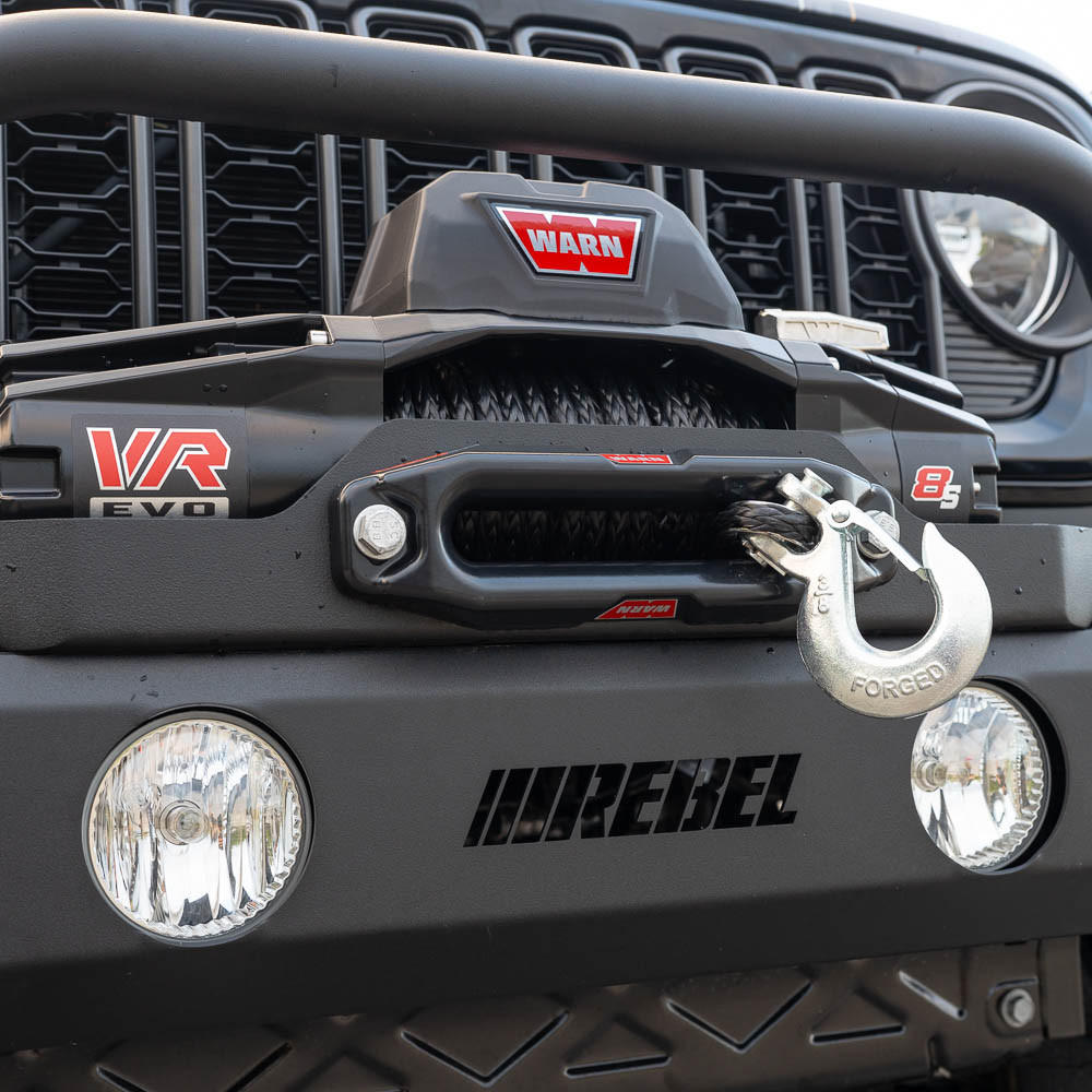 Rebel Off Road Trailhead Series Mid Width Front Bumper, Jeep JK/JT/JL