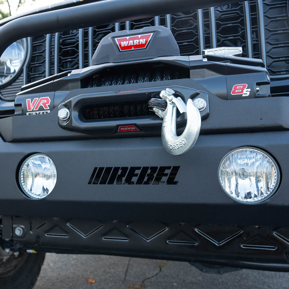 Rebel Off Road Trailhead Series Mid Width Front Bumper, Jeep JK/JT/JL