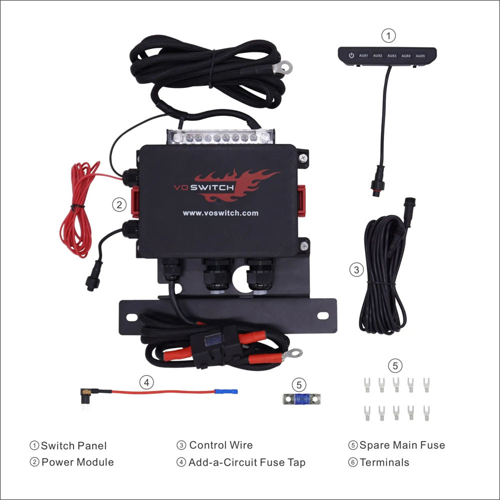 Voswitch JL500 Jeep Wrangler JL & Gladiator JT Switch Panel Power