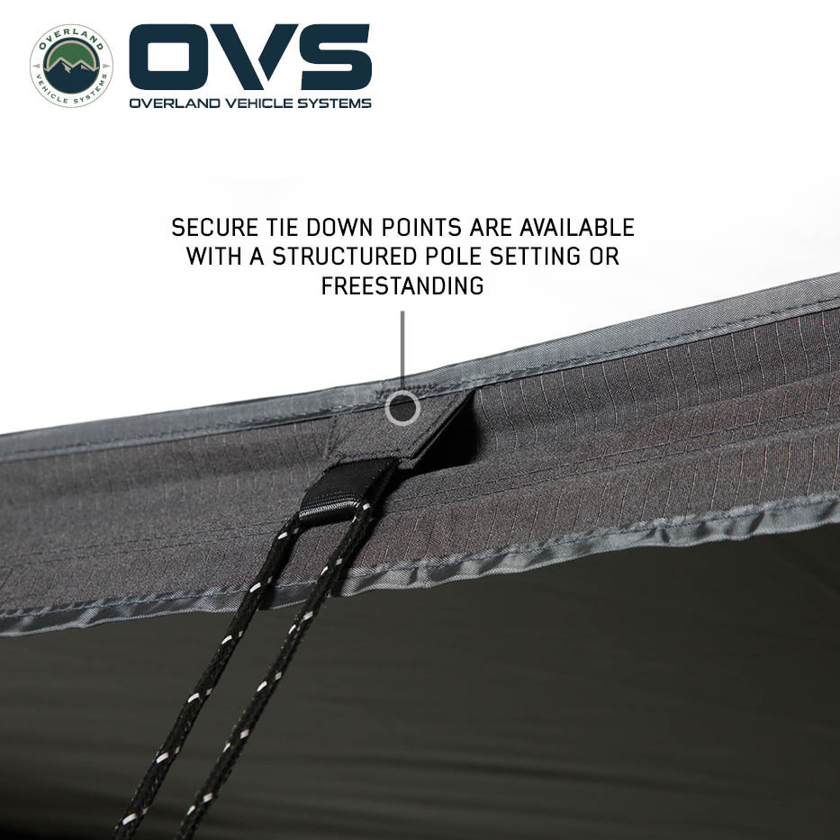 OVS XD Nomadic 270 LTE Awning, Compact 5.5' Black Out Fabric