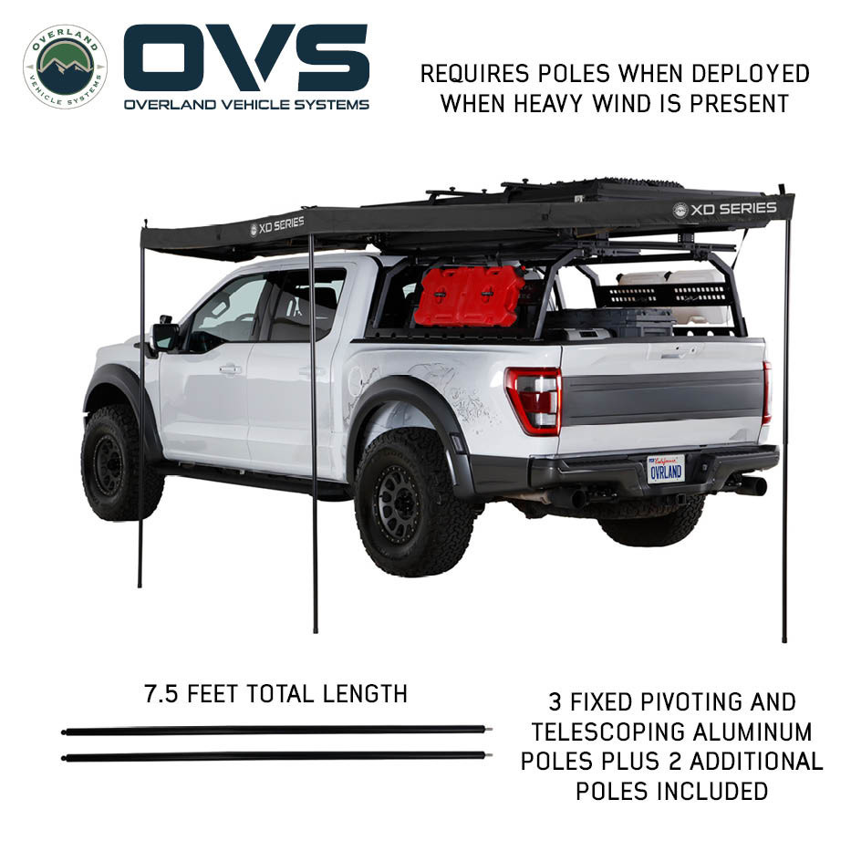 OVS XD Nomadic 270 LTE Awning, Compact 5.5' Black Out Fabric