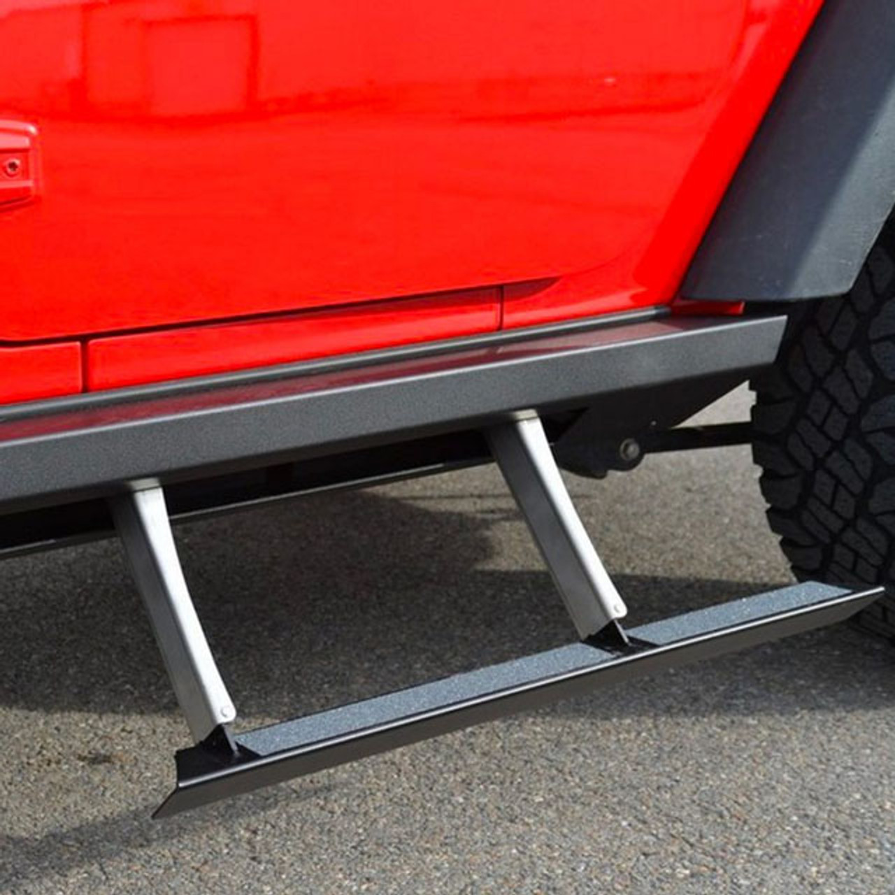 パーツ ROCKSLIDE ENGINEERING Jeep Wrangler JK Rock Slide Engineering BD-SS-200-JK4 Gen II Step Sliders for