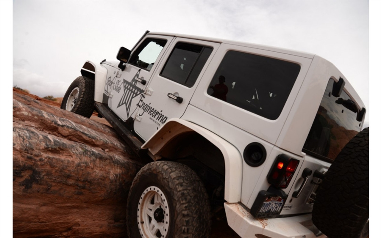 Rock-Slide Engineering Step Sliders, 07-17 Jeep Wrangler JK 4D