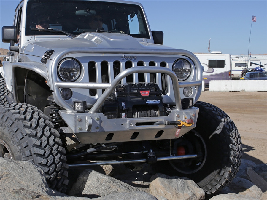 軽量化JEEP GenRight Off Road アルミフロントバンパー JK Genright Jk Front Alum Bumper With Trail Series Stinger