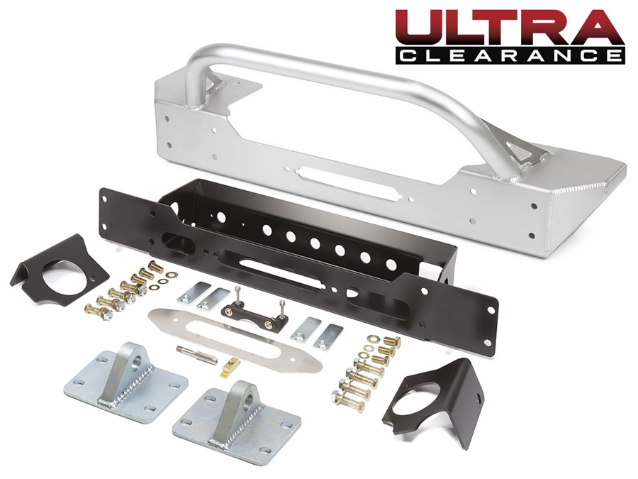 Genright Jk Front Alum Bumper Ultra Clearance LO-PRO Winch Guard