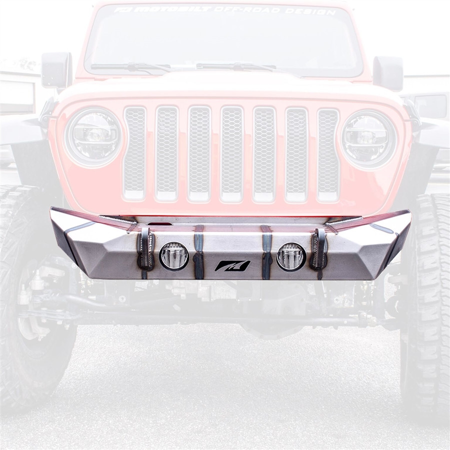 Motobilt Hammer Series Front Bumper with Fog Holes, Jeep JL