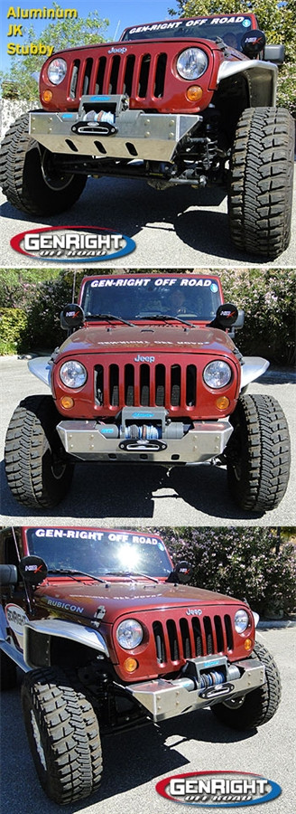 GenRight JK Stubby Style Front Bumper FBB8040