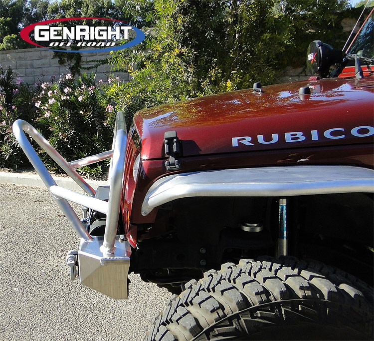 Genright Jk Front Alum Bumper With Boulder Series Stinger