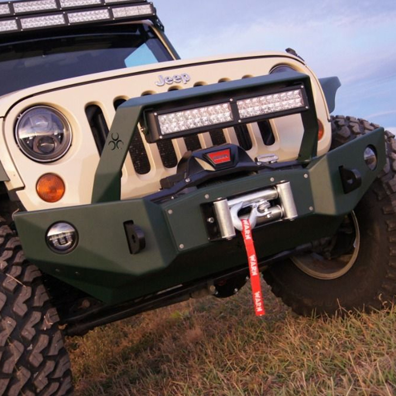 Nemesis Voyager Mid Width Front Bumper, Jeep Wrangler JK JKU