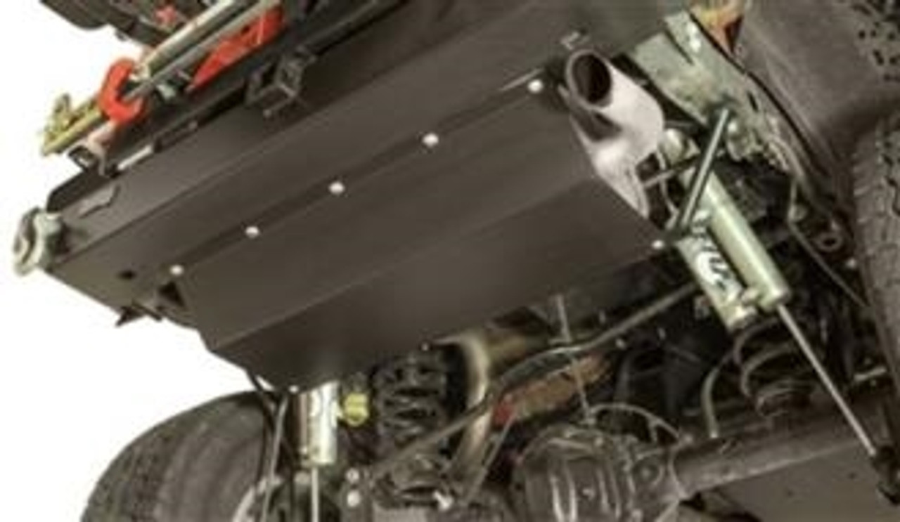 Aluminum Rock Hard 4x4 Muffler Skid Plate for Jeep Wrangler JK 2/4DR 2007 -  2018