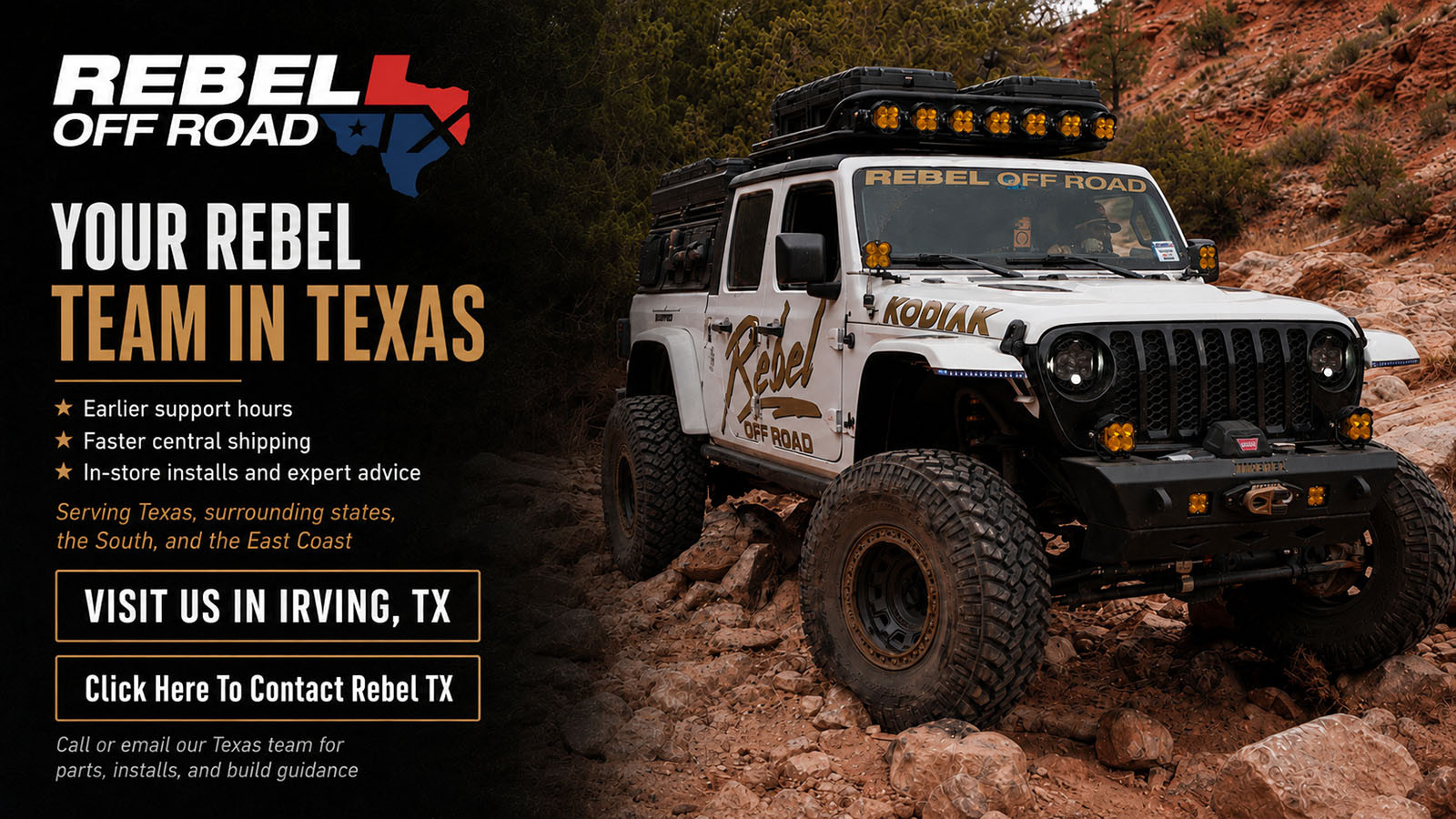 Jeep and Truck Aftermarket Accessories and Parts | Rebel Off Road