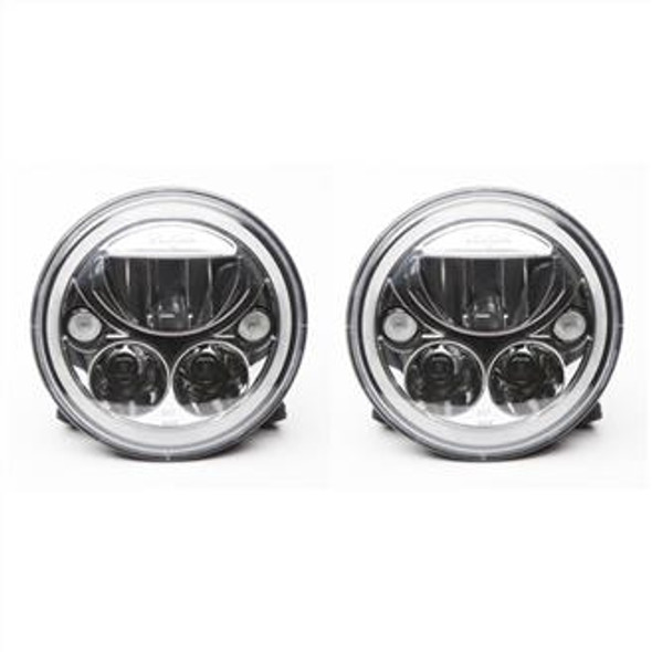 Vision-X Vortex 7" Round LED Headlamp with Halo Kit