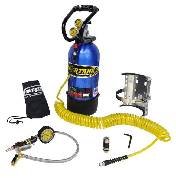 10 lb Power Tank Pkg B w/ Tire Inflator - CO2 Tank Portable Air System - PT10-5250-CR-PB 10 lb Power Tank Pkg B w/ Tire Inflator - CO2 Tank Portable Air System - PT10-5250-CR-PB