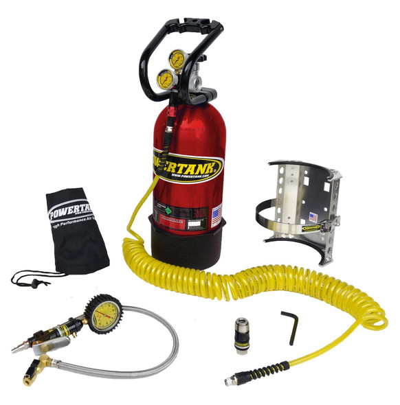 10 lb Power Tank Pkg B w/ Tire Inflator - CO2 Tank Portable Air System - PT10-5250-CR-PB