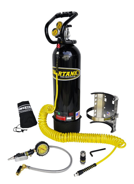 15 lb Power Tank Pkg B w/ Tire Inflator - CO2 Tank Portable Air System - PT15-5350-CR-PB