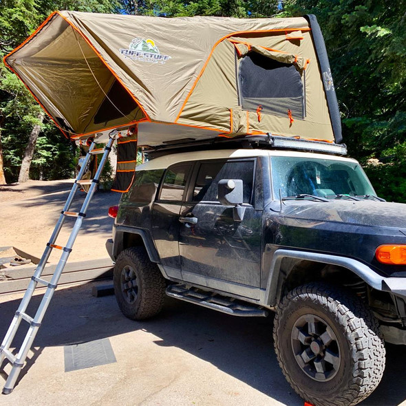 Tuff Stuff® ALPHA™ Hard Top Side Open Tent, Black, 4 Person - TS-RTT-CS-BK