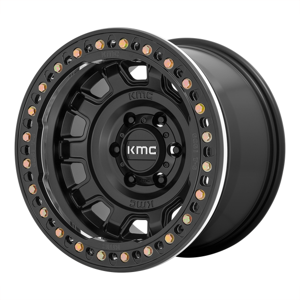 KMC WHEELS KM236 TANK BEADLOCK SATIN BLACK