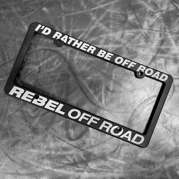 Rebel Off Road License Plate Frame