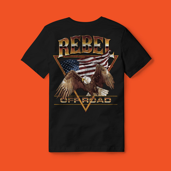 Rebel Off Road American Patriot Black Shirt