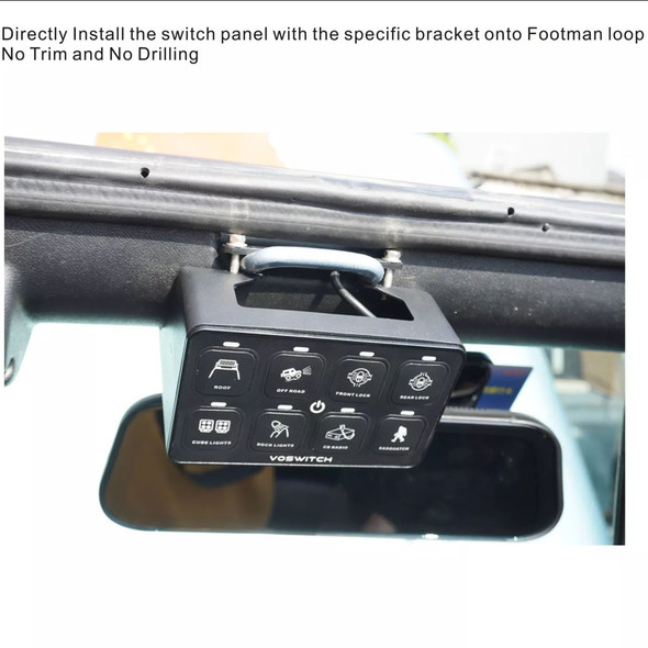 Voswitch 8 Switch Overhead Control System for Jeep Wrangler JK