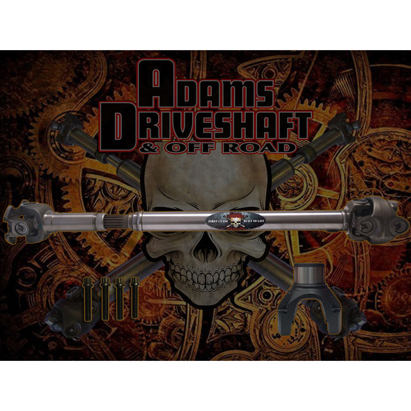 Adams Driveshaft JT Gladiator Overland Front 1350 CV Driveshaft, OEM Flange Style [Extreme Duty Series]