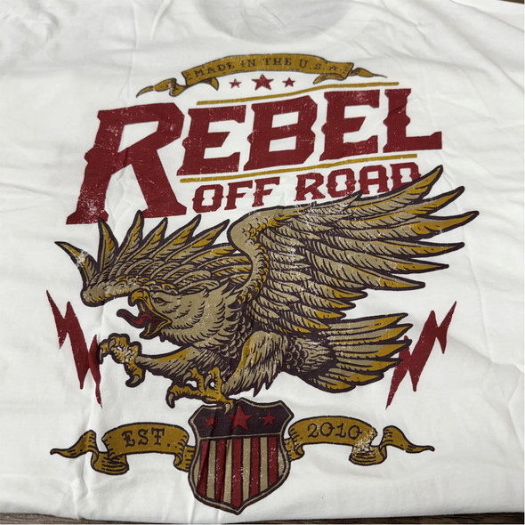 Rebel Off Road American Patriot White T-Shirt