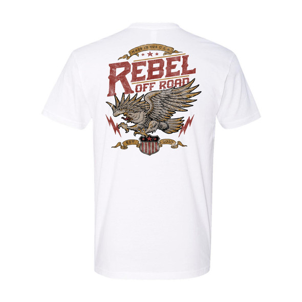 Rebel Off Road American Patriot White T-Shirt