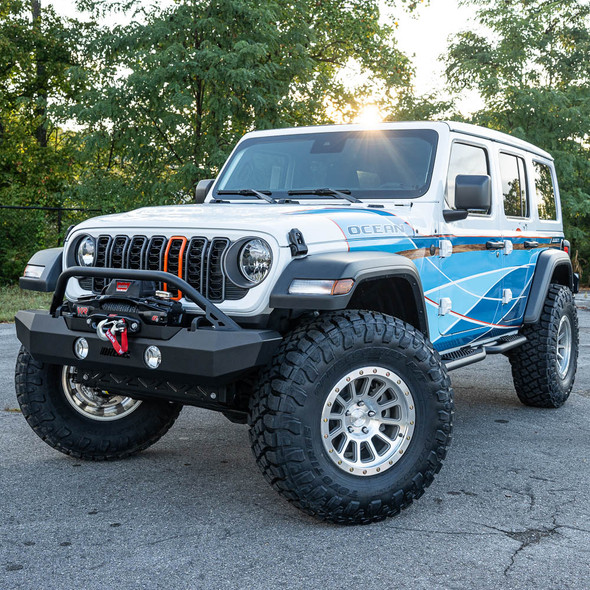 Rebel Off Road Trailhead Series Mid-Width Steel Front Bumper | Jeep JK, JL & Gladiator JT