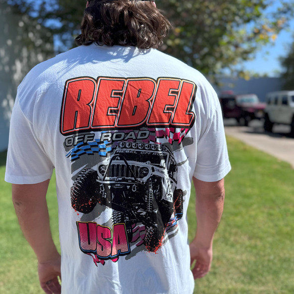 Rebel Off Road USA The Unit 500 Race T Shirt, White