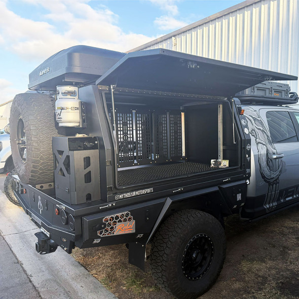 Full-Size Truck Canopy System for Flatbed Tray by Rebel Off Road Full-Size Truck Canopy System for Flatbed Tray by Rebel Off Road